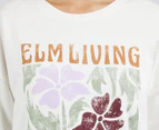 Elm Women's Wildflower Crew Sweatshirt - Winter White