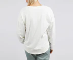 Elm Women's Wildflower Crew Sweatshirt - Winter White