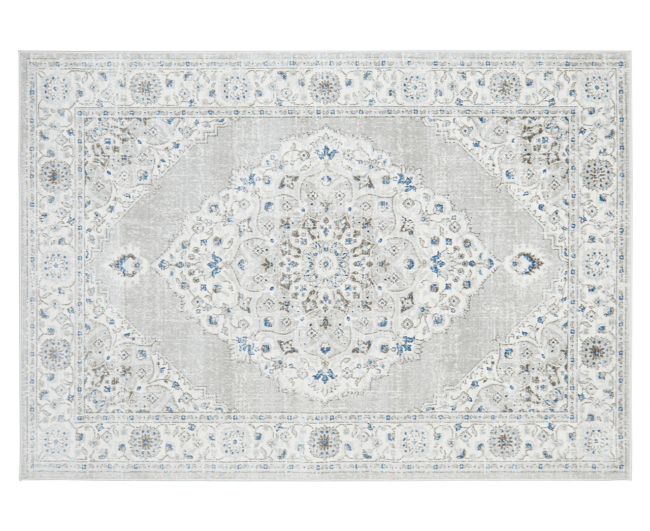 Rug Culture 330x240cm Emotion 77 Silk Look Transitional Rug - Silver