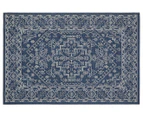 Rug Culture 160x110cm Seaside 5555 Outdoor Rug - Navy/White