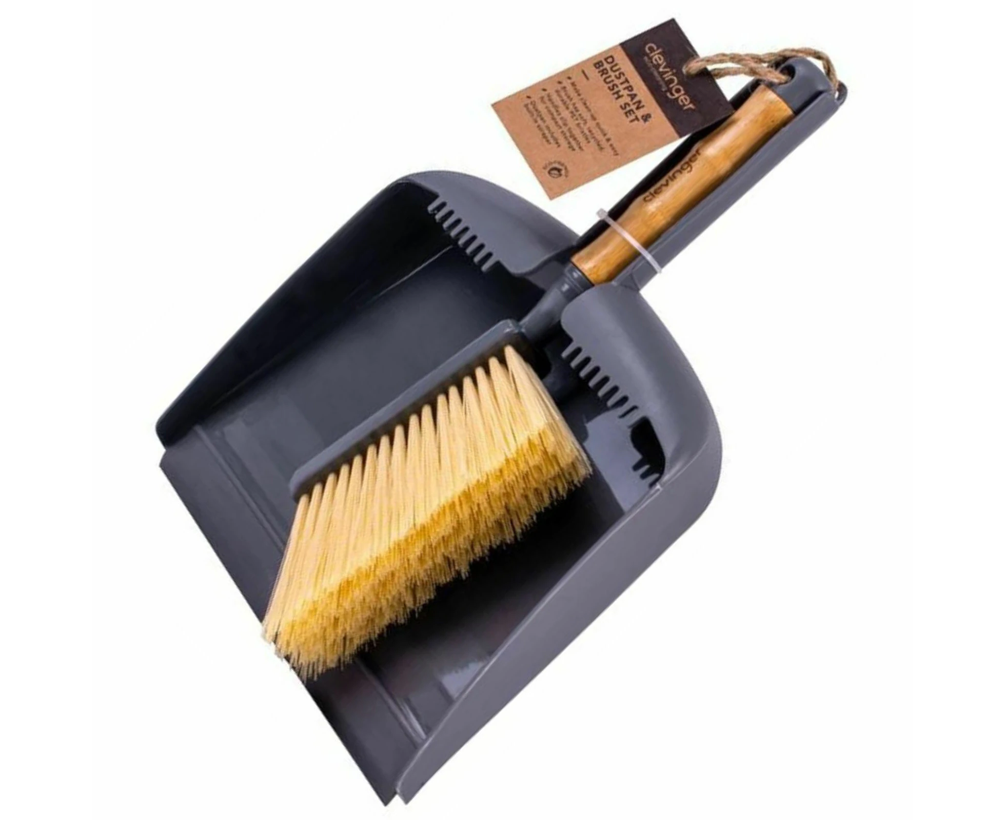 Clevinger Dustpan & Brush Set Small Broom Desktop Dust Pan Portable