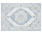 Rug Culture 290x200cm Emotion 77 Silk Look Transitional Rug - Blue