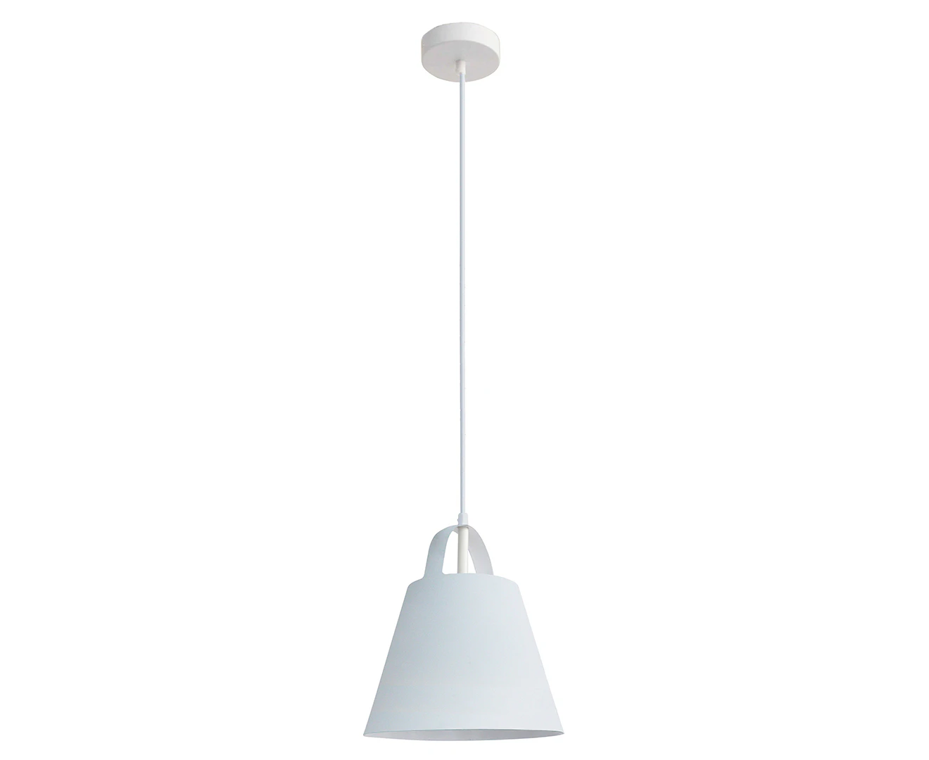 Clark Pendant Ceiling Light Lamp Cone Shade White