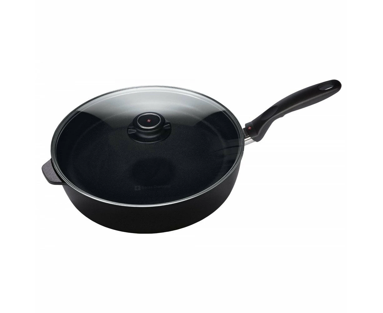 Swiss Diamond XD Induction Deep Saute Pan With Glass Lid 28X7.5cm