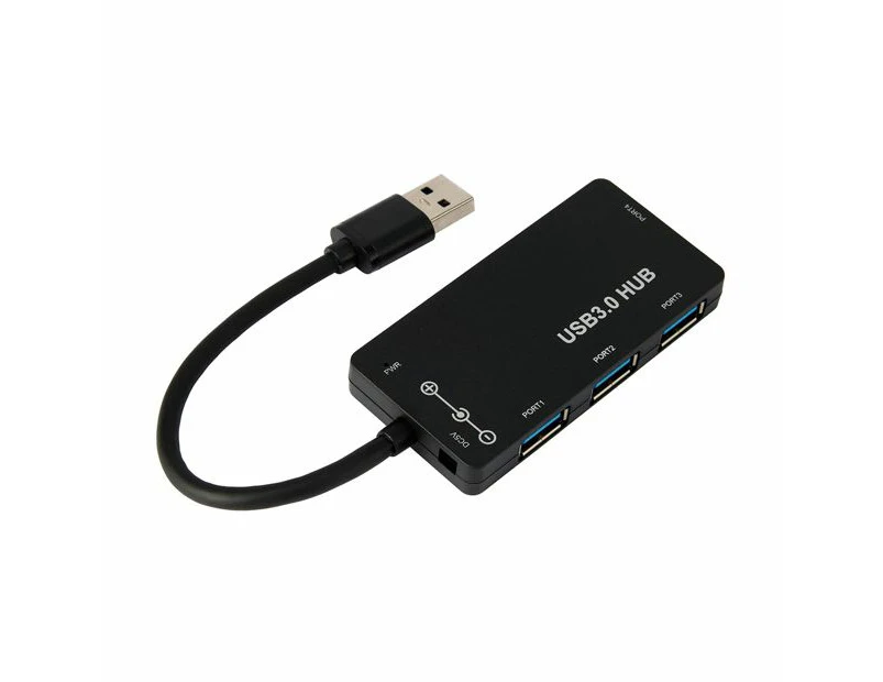 4 Port USB 3.0 Hub - Anko - Clear