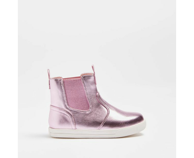 Girls Junior Ankle Boots - Pink