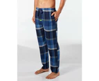 Mitch Dowd - Men's Midnight Check Bamboo Flannel Sleep Pant - Navy