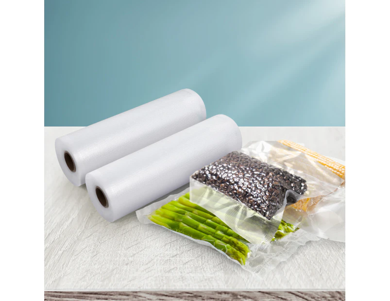 2 Rolls Food Vacuum Sealer Bags Storage Saver Heat Sealing Bag Pack 20CMX6M