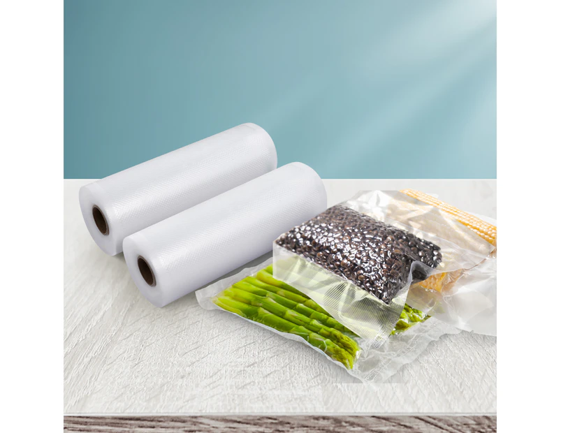 2 Rolls Food Vacuum Sealer Bags Storage Saver Heat Sealing Bag Pack 15CMX6M