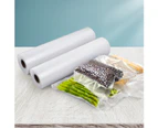 2 Rolls Food Vacuum Sealer Bags Storage Saver Heat Sealing Bag Pack 28CMX6M