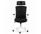 Caleb Mesh Office Chair - Black and White
