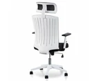 Caleb Mesh Office Chair - Black and White
