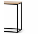 Chelsa 1.6m Console Table - Natural Top and Black Frame