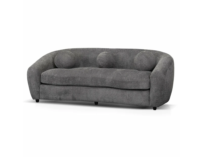Hurst 3 Seater Fabric Sofa - Iron Grey