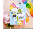 Waffle Flower Postage Collage Lucky Stamp Set