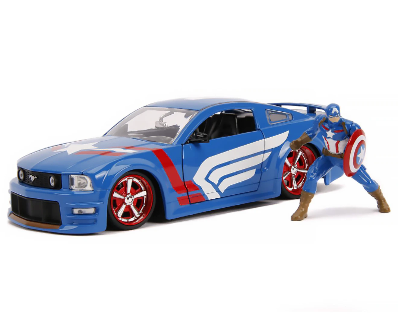 Captain America - 2006 Ford Mustang GT 1:24 Scale Ride