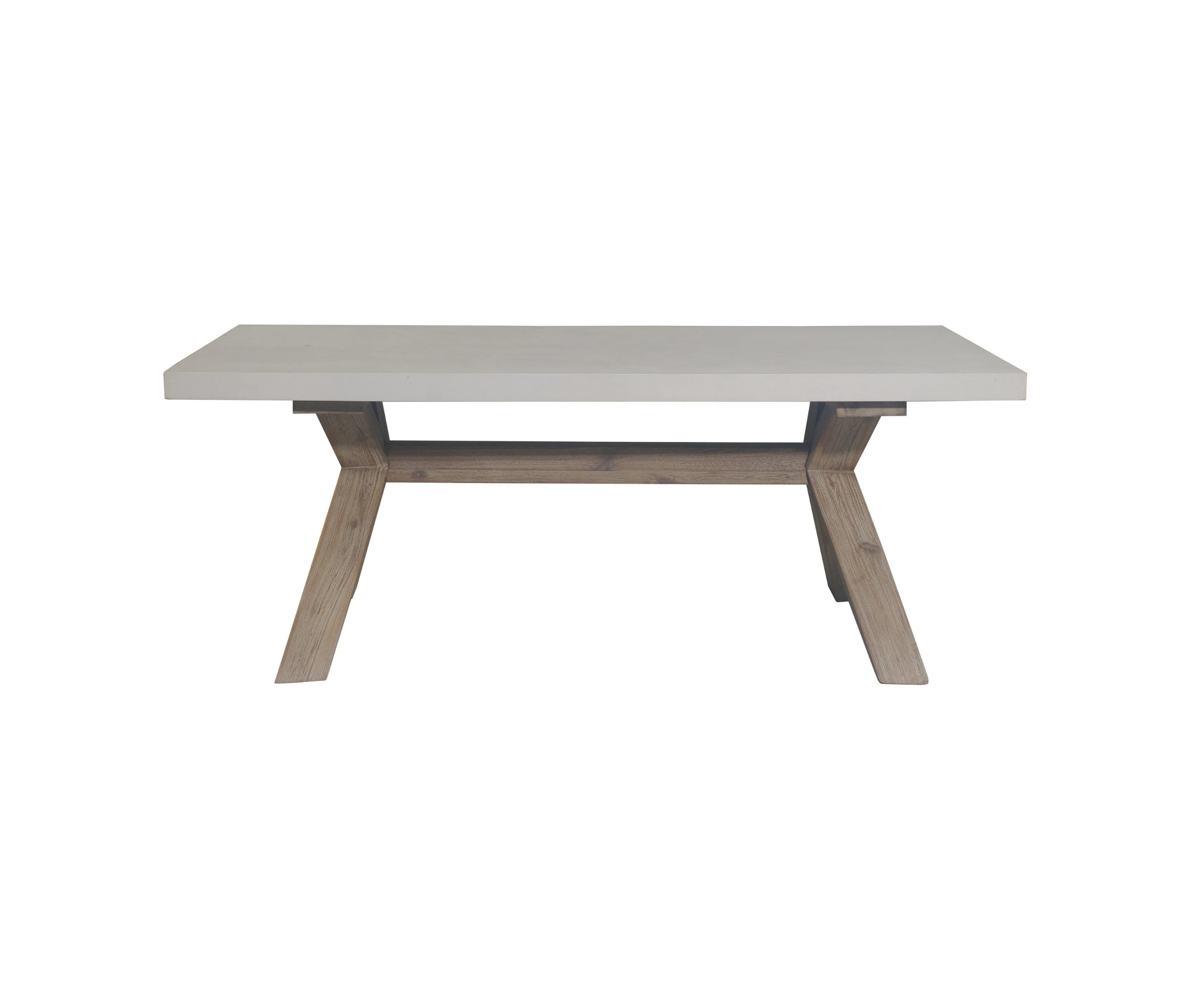 Byron Outdoor PolyCement Top Coffee Table White