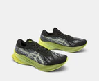 ASICS Men's Novablast 3 Running Shoes - Black/Dried Leaf Green