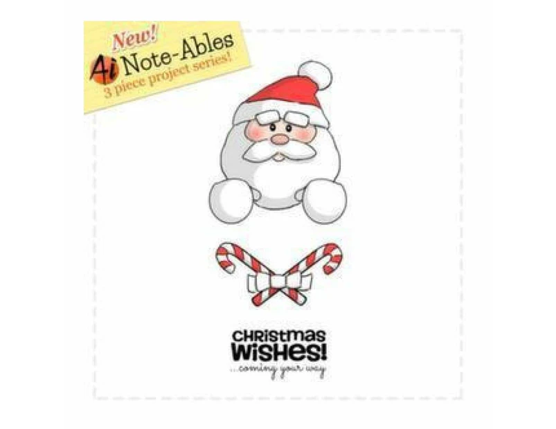 Art Impressions Note-Ables Cling Rubber Stamp Santa*