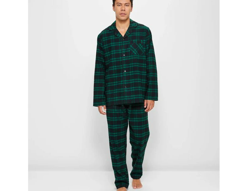 Target Flannelette Pyjama Set - Green