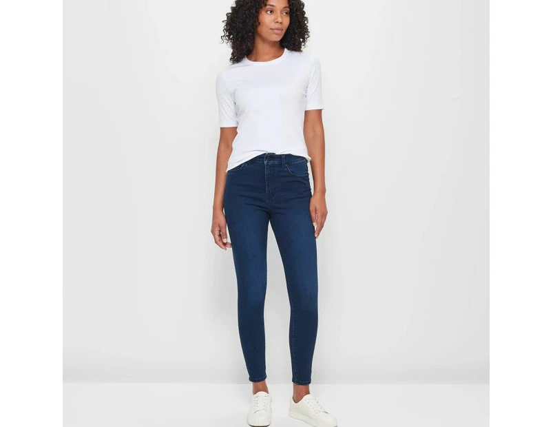 Target High Rise Ankle Length Skinny Denim Jeans - Blue
