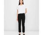 Target Alexa Straight High Rise Crop Length Denim Jeans - Black