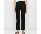 Target Alexa Straight High Rise Crop Length Denim Jeans - Black