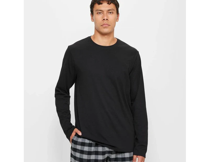 Target Jersey & Flannelette Pyjama Set - Grey