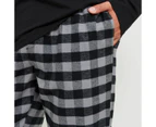 Target Jersey & Flannelette Pyjama Set - Grey