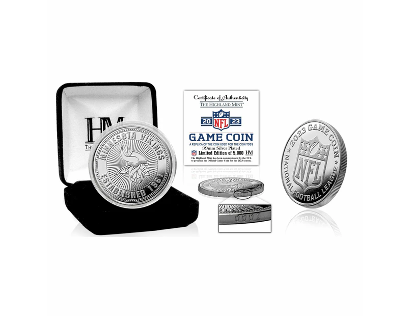 NFL Minnesota Vikings 2023 Game Coin (39mm) silver - Silver
