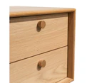 Kenston 2 Drawer Side Table - Oak