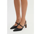 Jo Mercer Women's Karina Mid Heels Shoes - Black