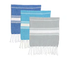 Nicola Spring 100% Turkish Cotton Micro Hand Towel - Set of 3 Colours