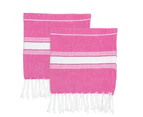 Nicola Spring 100% Turkish Cotton Micro Hand Towel Set - Pink - Pack of 4