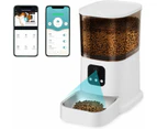 Advwin 6L Automatic Cat Feeder APP with 1080P HD WiFi Pet Night Vision Camera and 2-Way Audio, Smart Timed Pet Feeder for Dogs and Cats