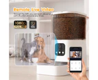 Advwin 6L Automatic Cat Feeder APP with 1080P HD WiFi Pet Night Vision Camera and 2-Way Audio, Smart Timed Pet Feeder for Dogs and Cats