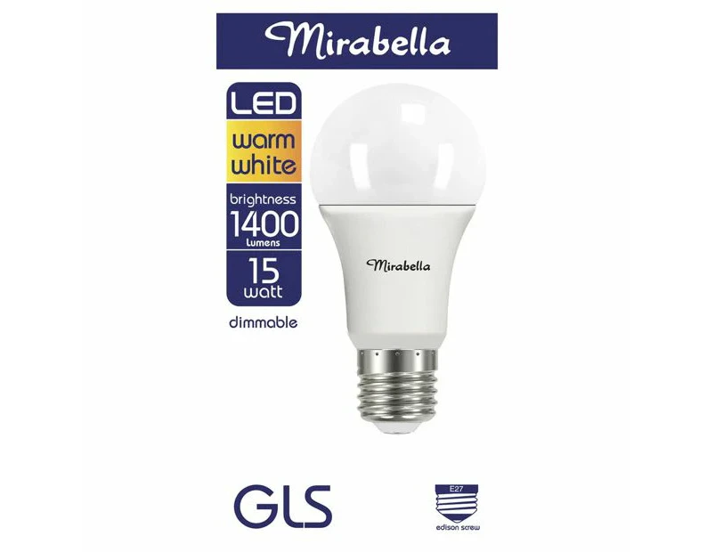 Mirabella LED Warm White 15W GLS Bulb
