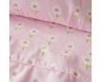 Target Libby Daisy Flannelette Sheet Set - Pink