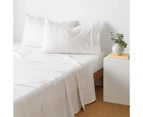 Target Plain Dyed Flannelette Sheet Set - White