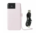 Portable Charger 10000 mAh, Pastel Blush - Anko