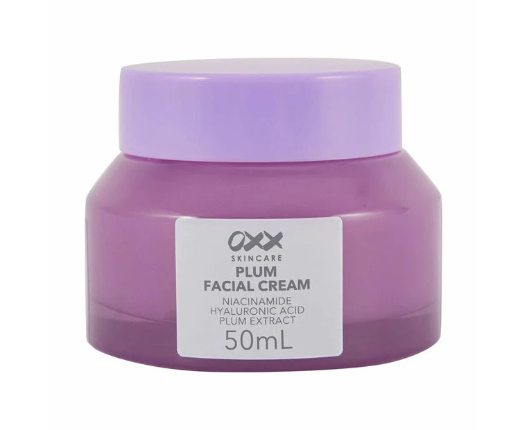 Plum Facial Cream, Niacinamide, Hyaluronic Acid & Plum Extract - OXX Skincare