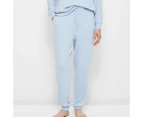 Target Cosy Rib Sleep Pyjama Pants - Blue