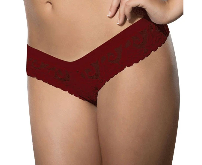 Doreanse Womens Thong 6155 Burgundy