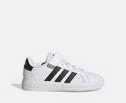 Adidas Kids'/Youth Grand Court 2.0 Sneakers - Core White/Core Black