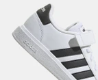 Adidas Kids'/Youth Grand Court 2.0 Sneakers - Core White/Core Black