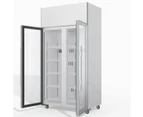 Skope TME1000N-A 2 Glass Door Display or Storage Fridge