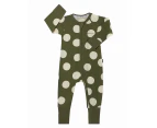 Bonds Baby Zip Wondersuit - Dots & Spots/Khaki
