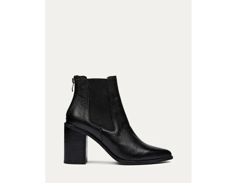 Jo Mercer Women's Lover High Ankle Boots Leather - Black