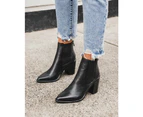 Jo Mercer Women's Lover High Ankle Boots Leather - Black