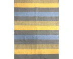 Bohemia & Co Blue/Grey/yellow kilim rug 150x220 cm